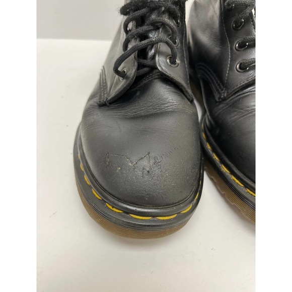 Dr. Martens Men\'s Lace-Up Leather Boots Size 7 Black Round Toe main image 10